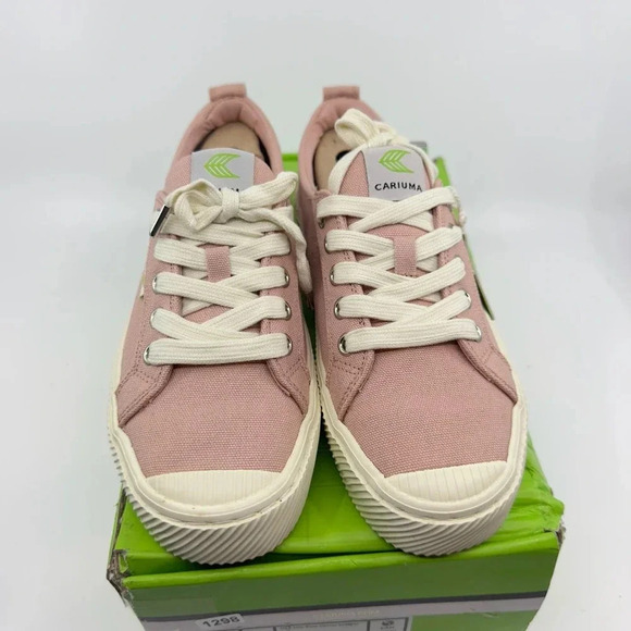 Cariuma Unisex Oca Low Canvas Sneaker Casual Shoes Lace-Up Rose Pink Size 5/6.5 - Picture 2 of 7
